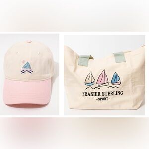 Frasier Sterling Bundle Sport Sail Boats Tote Bag / Sports Hat